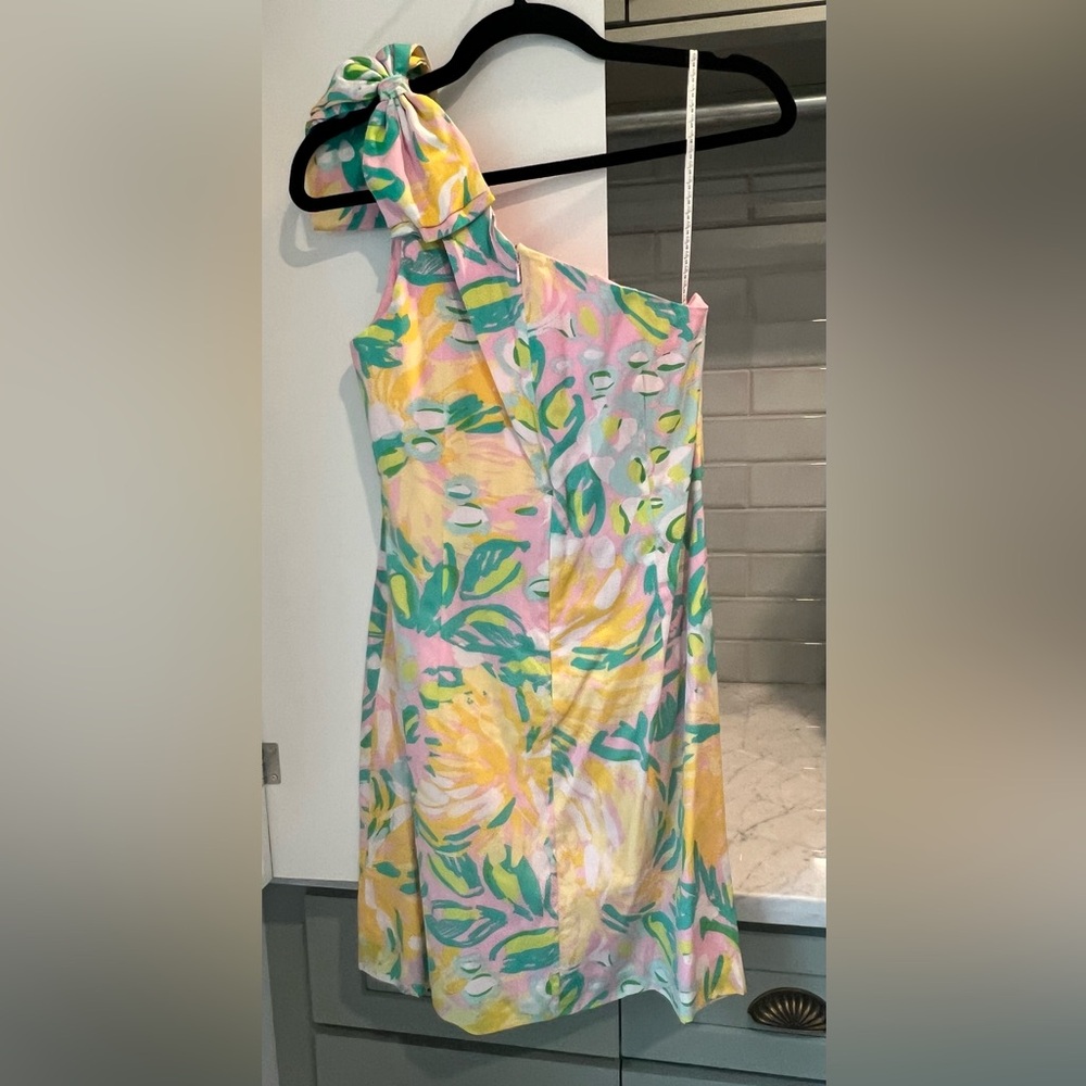 Lilly Pulitzer Pink Lined Dress Interior Detail